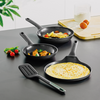 DiNA Set de poêles à frire 2 pièces avec poêle à crêpes et spatule