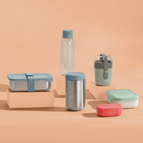 LEO Lunchbox met bestekset Sage