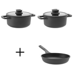PROMO Stone+ Set de cuisine Ø 20 cm Ø 24 cm