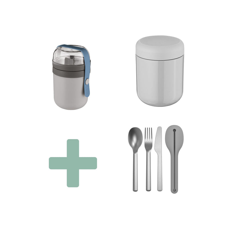 Box On the Go - Lunchpot - Voedselcontainer + Reisbestek
