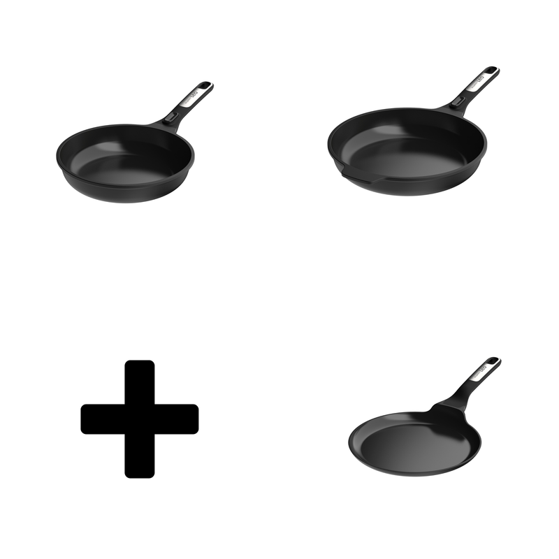 Phantom Promo – Poêle Ø 24 cm, Poêle Ø 28 cm, Crêpière Ø 25 cm
