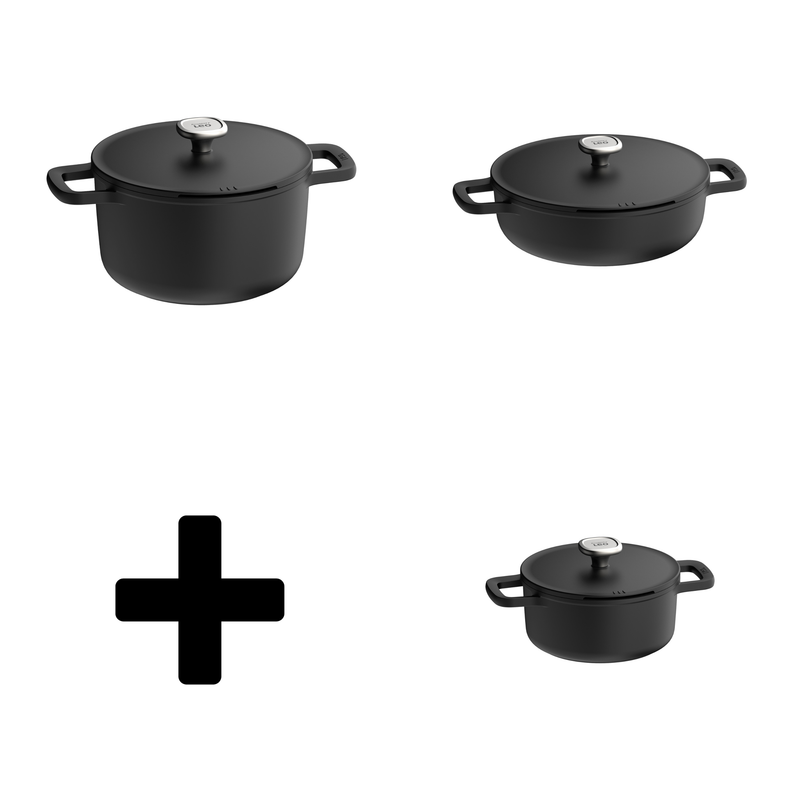Phantom Promo – Kookpot Ø 20 cm – Kookpot Ø 26 cm – Sauteerpan Ø 28 cm