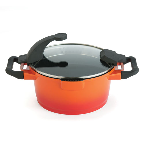 Essentials Kookpot Met Deksel Oranje 28 Cm