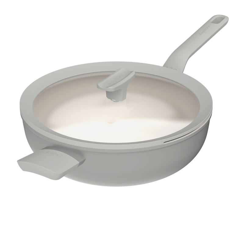 LEO Wokpan antikleef met deksel Balance Moonmist - Ø 32cm