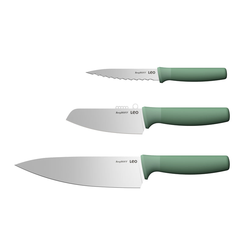 LEO Set de couteaux spécifiques 3 pcs Forest